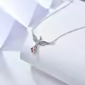 wholesale 925 Sterling Silver Birthstone Phoenix Necklace for Women-0-1