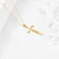wholesale 14K Gold Faith Cross Pendant - Religious Jewelry for Women-0-4