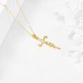 wholesale 14K Gold Faith Cross Pendant - Religious Jewelry for Women-0-4