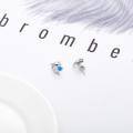 wholesale 925 Sterling Silver Dolphin Heart Opal Stud Earrings-0-5