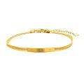 wholesale 18k Gold Bracelet With Chain And Bar Design-0-0