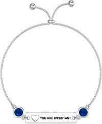 wholesale TOUPOP Bracelet For Women You Are Importatin Bracelet For Her Wife Inspiration Bracelet 7+2 Inch 925 Silver Inspiration Gift Valentine's Day Christmas Anniversary Graduation Gift For Lady -undefined