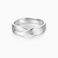 TOUPOP 925 Sterling Silver Moissanite Wedding Ring Set For Couples-0-1