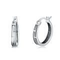 wholesale 925 Sterling Silver Hypoallergenic Small Hoop Geometric Patterned Earrings for Women-0-0