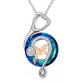 TOUPOP Sterling Silver Crystal Stethoscope Necklace Nurse Gift-0-0