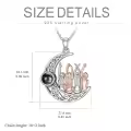 TOUPOP Sterling Silver Crystal Sister Pendant Necklace, Four Sisters Gifts-0-3
