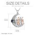 TOUPOP Sterling Silver Crystal Sister Pendant Necklace, Four Sisters Gifts-0-3
