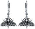 wholesale 925 Sterling Silver Gothic Moth Skull Earrings for Women Halloween s-0-0