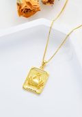 wholesale Sterling Silver Gold Plated Diamond Zodiac Necklace Constellation Pendant-0-7
