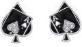 wholesale 925 Sterling Silver Ace of Spades Stud Earrings s for Women-0-0