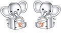 wholesale 925 Sterling Silver Elephant Stud Earrings - Adorable Animal  for Her-0-0