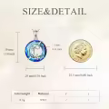 wholesale 925 Sterling Silver Metal Crystal Animal Pendant Necklaces Wholesale - Kitten on Branch Design-0-4