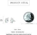wholesale 925 Sterling Silver Opal Unicorn Stud Earrings for Girls Women Kids  8mm x 7mm-0-4