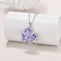 wholesale 925 Sterling Silver & Vitrail Light Crystal Stethoscope Necklace for Nurses, Doctors – Sparkling Purple Crystal Jewelry Gift-0-2