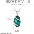 wholesale Sterling Silver Gemstone Dainty Pendant Necklace for Women Mom Gift-0-128