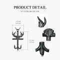 wholesale Sterling Silver Deer Antler Men s Cross Fish Hook Necklace-0-7