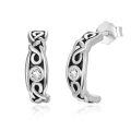 wholesale 925 Sterling Silver Norse Viking Celtic Knot Studs for Women Men Gift Jewelry-0-0