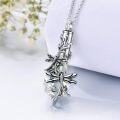 wholesale 925 Sterling Silver Crystal Dragonfly Cremation Keepsake Pendant Necklace for Ashes Memory Jewelry-0-3