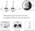 wholesale 925 Sterling Silver Adorable Cup & Sloth Dangle Earrings for Women Girls Gift Idea-0-4