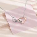 wholesale 925 Sterling Silver Heart & Stethoscope Pendant Necklace for Nurses Gifts-0-4
