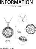 wholesale 925 Sterling Silver Compass Necklace - Travel Pendant Jewelry Inspiring Graduation Gift for Women & Girls-0-6