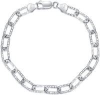 wholesale Sterling Silver Paperclip Chain Bracelet 5 2mm Lobster Clasp Italy 6 5 8 -5.2MM-Silver 6.5inch