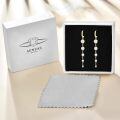wholesale Gold 925 Sterling Silver Pearl Drop Earrings with Cubic Zirconia Accents for Women-0-5