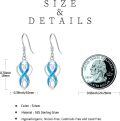 wholesale Sterling Silver Opal Celtic Knot Dangle Earrings Irish Jewelry Gift-0-15