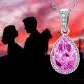wholesale Sterling Silver Natural Gemstone Diamond Necklace 1 Ct Pear Teardrop Pendant 18+2 Inch Women s Birthday Mother s Day Gift-0-17