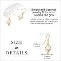 wholesale 14K Gold Celtic Pearls Drop Dangle Hook Earrings with Swirls and Butterflies-0-19