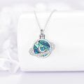 wholesale 925 Sterling Silver Moon & Star Urn Pendant Keepsake Memorial Jewelry with Funnel and Fill Kit-0-3