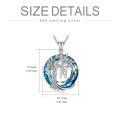 wholesale 925 Sterling Silver Blue Crystal Tree of Life Initial Necklace Family Letter Pendant Birthday Mother s Day Gifts for Her-0-41