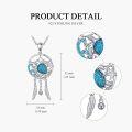 wholesale 925 Sterling Silver Sea Life Dreamcatcher Necklace - Turtle & Dolphin Charm-0-4