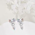 wholesale 925 Sterling Silver Angel Cat Dangle Studs Earings for Women Girls Gift Set-0-4