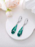 wholesale Teardrop Earrings For Women 925 Sterling Silver Enamel Dangle Earrings Jewelry Birthday Christmas Gifts For Her -0-5