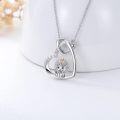 wholesale 925 Sterling Silver Heart-Shaped Lion Pendant Necklace for Women Mothers' Day Gift-0-4