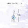 wholesale 925 Sterling Silver Moonstone Flower Earrings for Women-0-3
