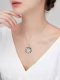 TOUPOP Sterling Silver Blue Crystal Dolphin Pendant Necklace-0-4