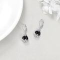 wholesale Sterling Silver Moonstone Leverback Teardrop Dangle Earrings for Women-0-45