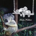 wholesale 925 Sterling Silver Koala Pendant Necklace - Adorable Animal Charm s for Her-0-5