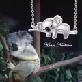 wholesale 925 Sterling Silver Koala Pendant Necklaces Wholesale - Adorable Animal Charm s for Her-0-5