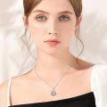 wholesale 925 Sterling Silver Oxidized Celtic Trinity Knot Leaf Vine Pendant Necklace For Women-0-1