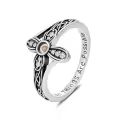 TOUPOP Sterling Silver Mustard Seed Ring Christian Faith Jewelry-0-0