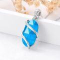 wholesale Sterling Silver Gemstone Dainty Pendant Necklace for Women Mom Gift-0-90