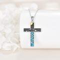 wholesale 925 Sterling Silver Natural Turquoise Mountain Pendant Necklaces for Men & Women-0-1