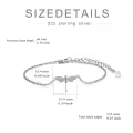 TOUPOP Sterling Silver & Stone Dragonfly Bracelet for Women-0-5