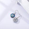 wholesale Sterling Silver Crystal Sea Turtle Dangle Earrings for Women Valentine s Day Gifts-0-31