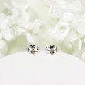 wholesale 925 Sterling Silver Bumblebee Stud Earrings for Women Girls-0-2