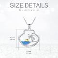 wholesale 925 Sterling Silver Beach Sun Pendant Necklace-0-1