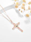 wholesale  Sterling Silver Mustard Seed Cross Pendant Necklace for Women -0-2